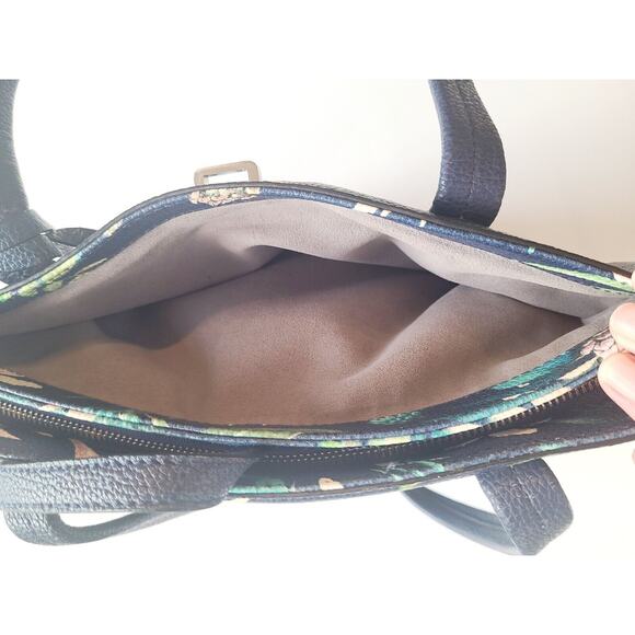 Vince Camuto Leather Top Zip Saffiano Floral Print Didi Tote Tropical Designer - Picture 14 of 16